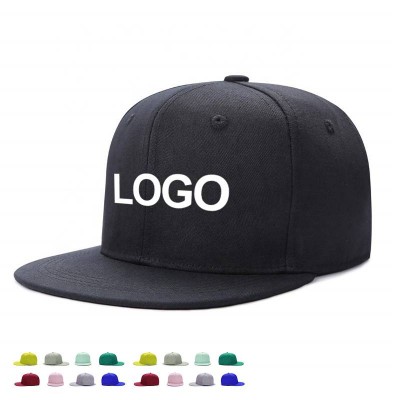 Wholesale nice quality metal sports caps custom logo blank hip hop hat plain flat brim snapback baseball cap